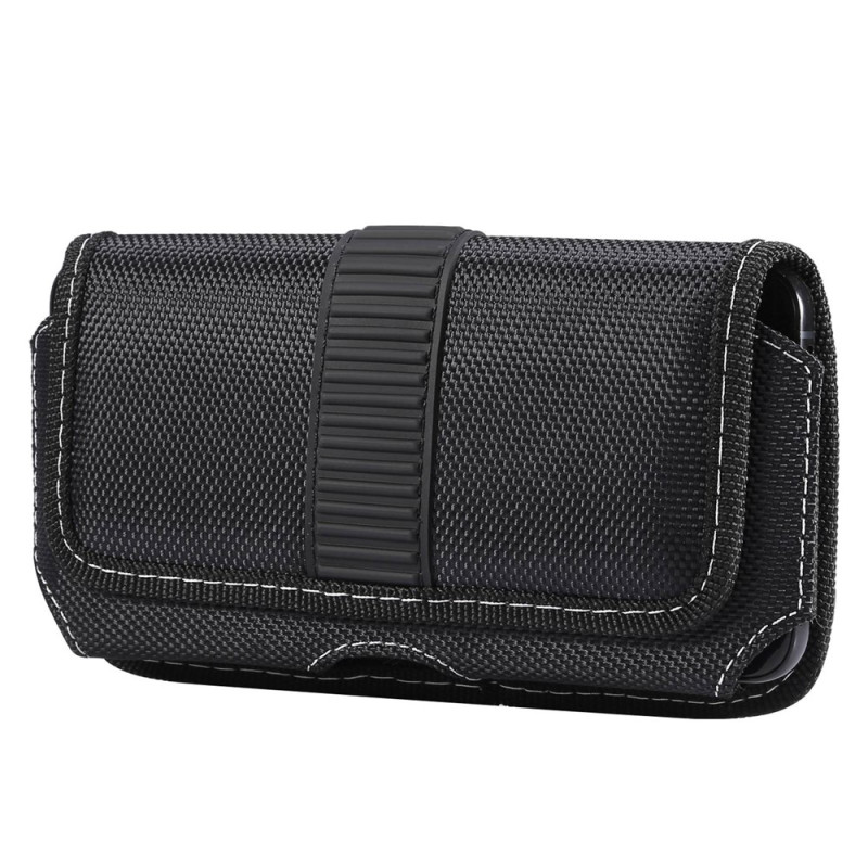 Universelle, horizontale Gürteltasche aus Oxford-Stoff für Smartphones von 5,8 bis 6,1 Zoll