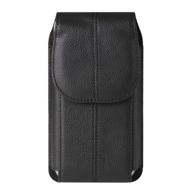 Gürteletui aus echtem Leder mit Clip und Haken für 7,2-Zoll-Smartphones