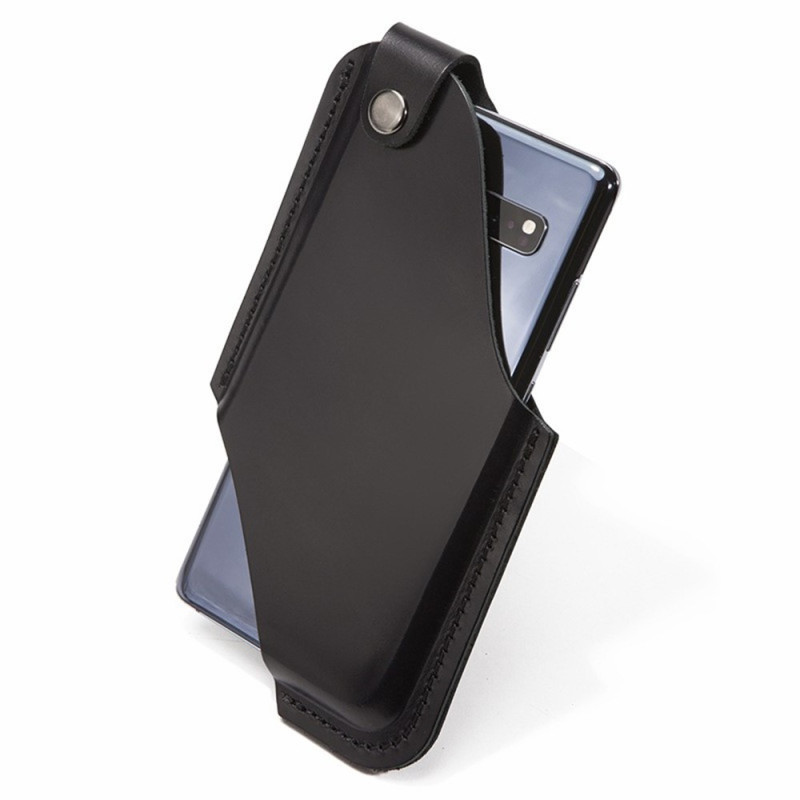 Gürteletui aus echtem Leder für Smartphones (Größe S)