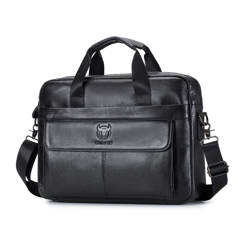 BULLCAPTAIN Herren-Business-Ledertasche 15–16"