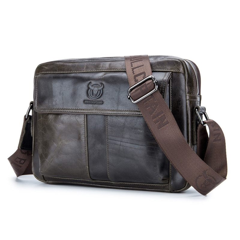 BULLCAPTAIN Ledertasche mit Schulterriemen für Tablet