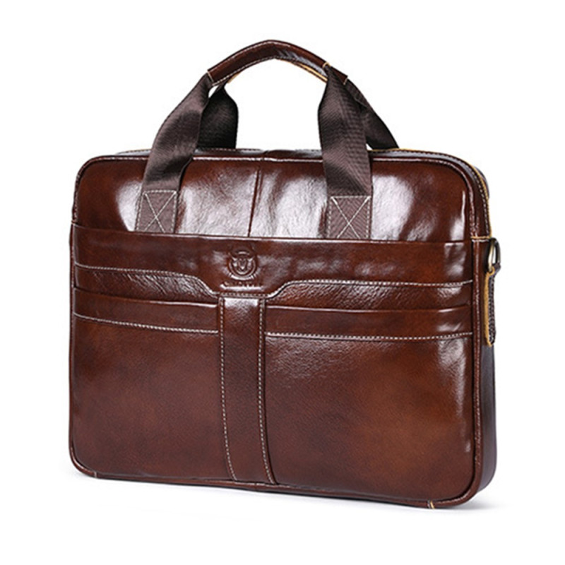 BULLCAPTAIN Business-Ledertasche für 13-14"-Laptops