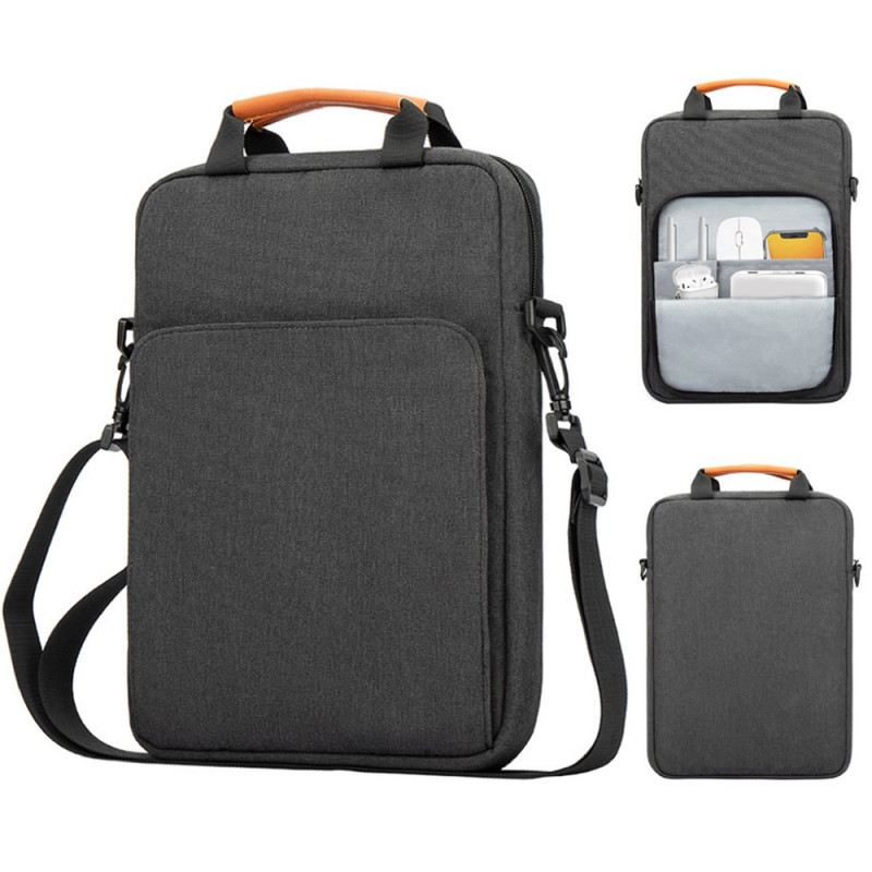 13,3-Zoll-Laptoptasche, vertikal, mit Schulterriemen, aus Oxford-Stoff