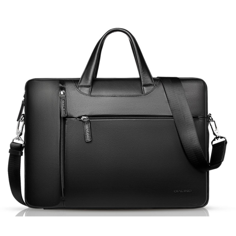 13-Zoll-Laptoptasche aus echtem Leder von QIALINO