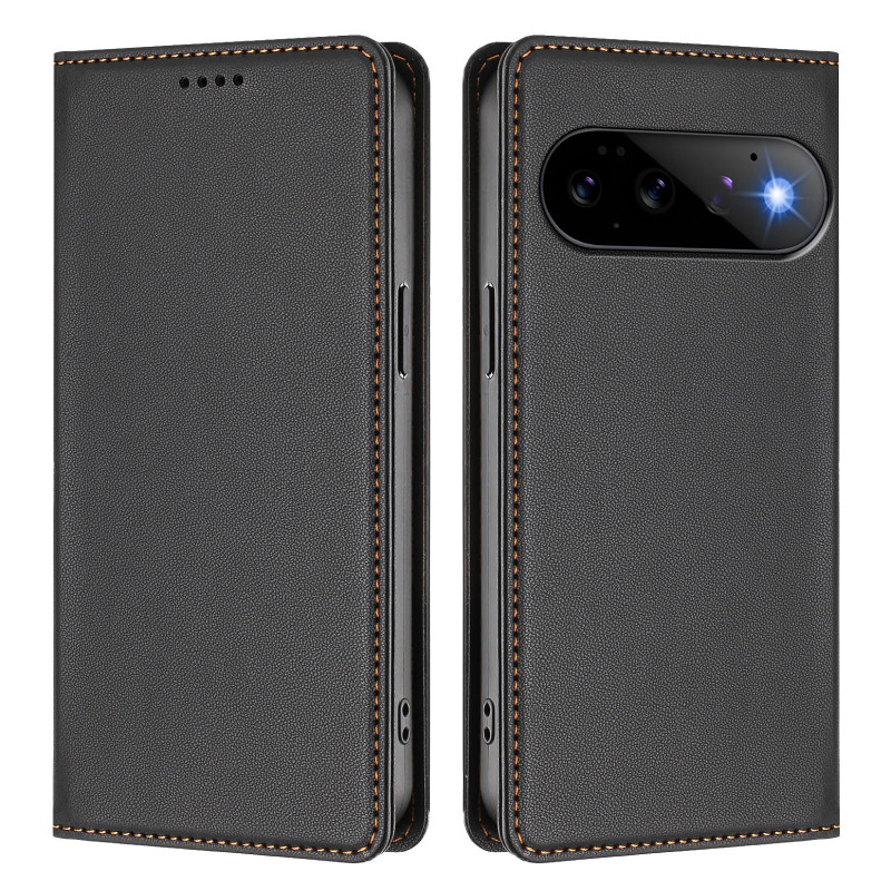 Flip-Cover für Google Pixel 11 Pro / 11, einfarbig in Lederoptik