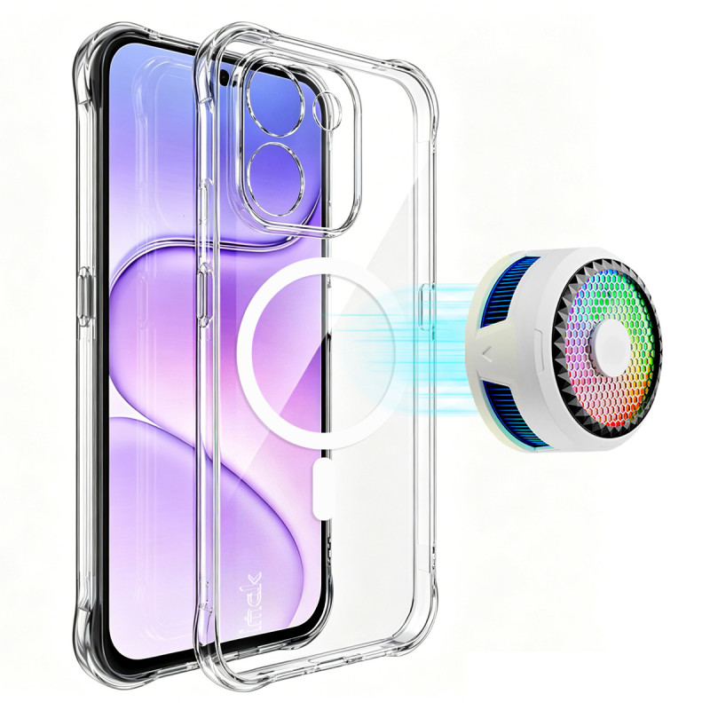 Transparente magnetische IMAK-Hülle für das Honor 600 Smart