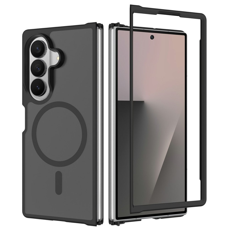 Samsung Galaxy Z Fold 8 Ultra-Hülle mit Magnetverschluss und Lederoptik