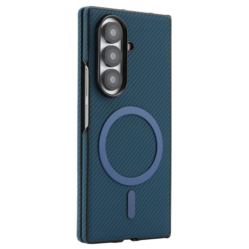 Samsung Galaxy Z Fold 8 Ultra-Hülle mit Magnetverschluss und Kohlefaser-Optik
