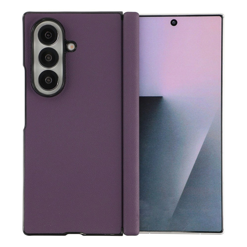 Samsung Galaxy Z Flip 8 Hülle mit Scharnierschutz in Lederoptik