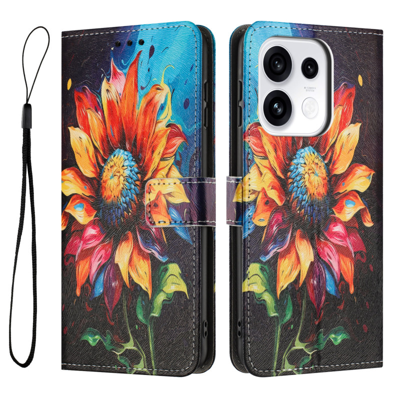 Hülle für Oppo Reno 16 / 16 Pro – Sonnenblumen-Motiv