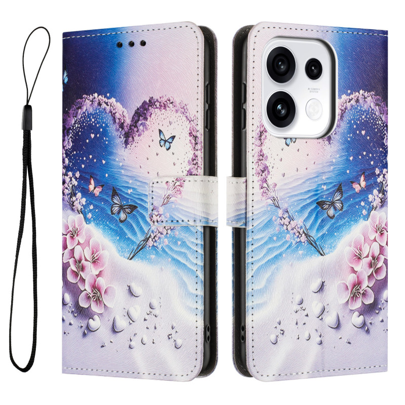 Oppo Reno 16 / 16 Pro Hülle mit Herzmotiv