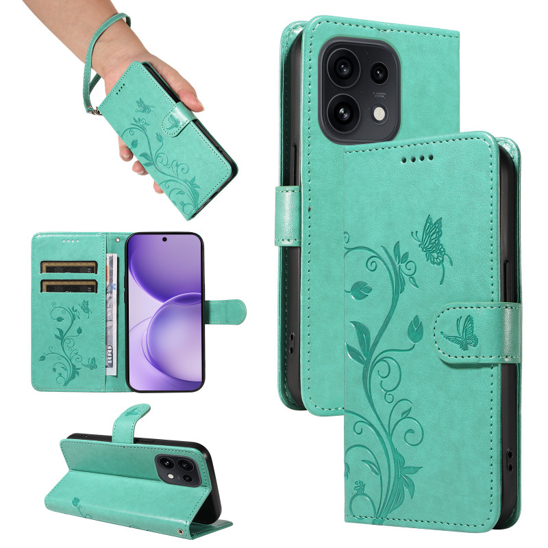 Hülle für Oppo Reno 16 5G / 16 Pro 5G mit Blumenmuster