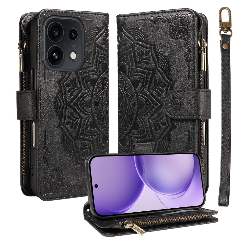 Oppo Reno 16 5G / 16 Pro 5G Mandala Premium-Hülle (RFID-Schutz)