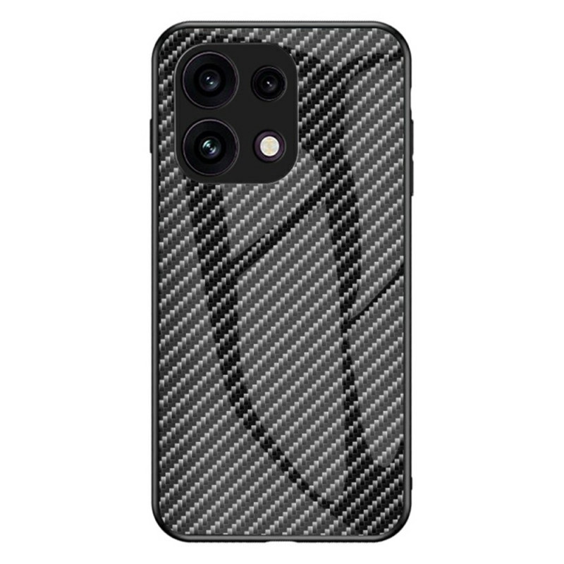 Oppo Reno 16 F 5G-Hülle aus gehärtetem Glas mit Carbon-Optik