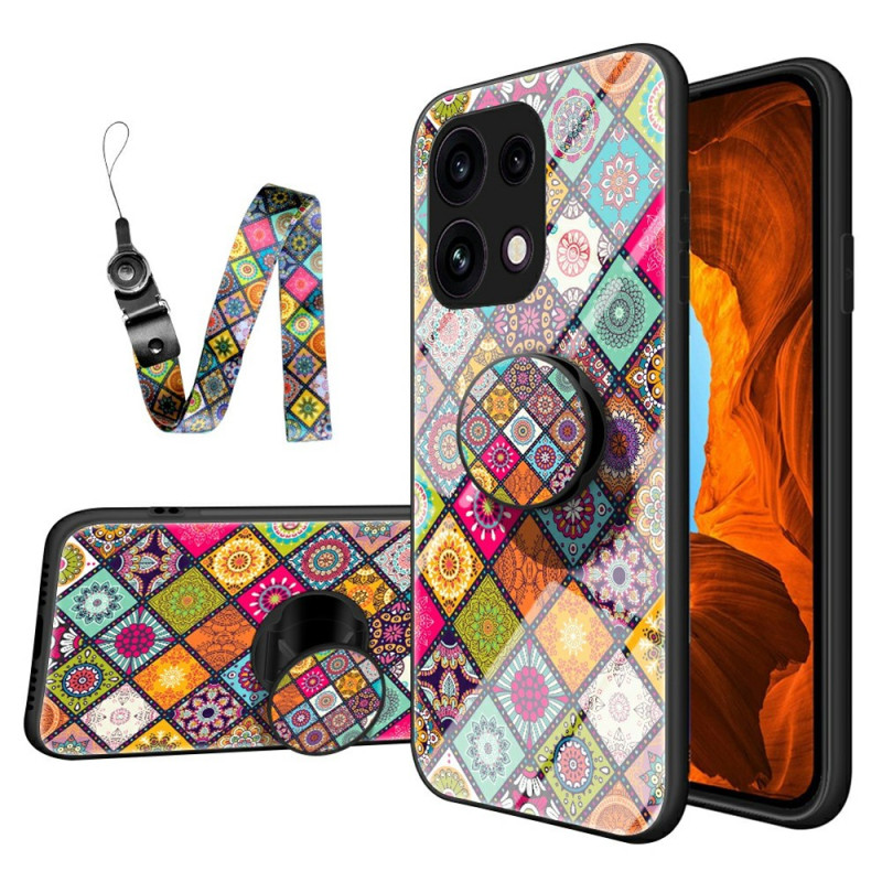 Oppo Reno 16 F 5G Handyhülle im Patchwork-Design