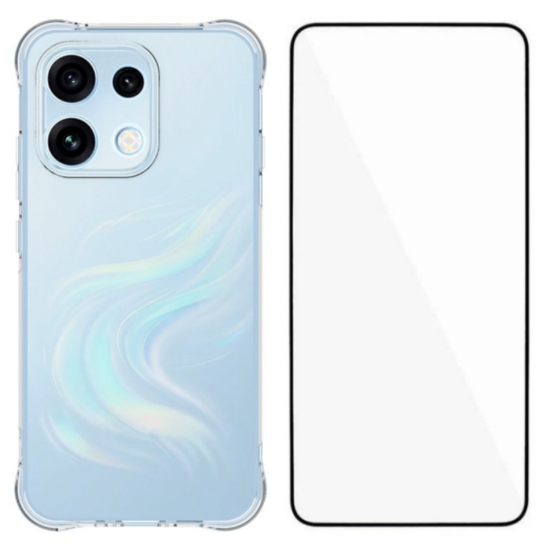 Hülle für Oppo Reno 16 F 5G / 16 FS 5G mit Displayschutzfolie
