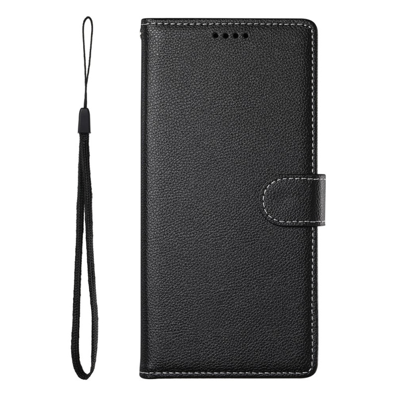 Hülle für Oppo Reno 16 F 5G / 16 FS 5G in einfarbigem Leder-Look
