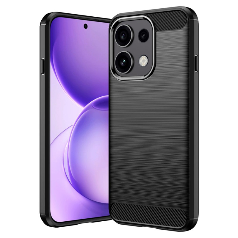 Oppo Reno 16 F 5G / 16 FS 5G Handyhülle aus gebürsteter Kohlefaser
