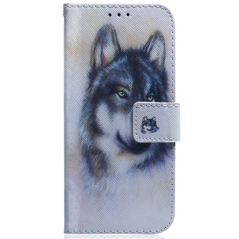 Hülle für Oppo Reno 16 F 5G / 16 FS 5G – „Loup Aquarelle“