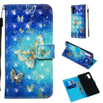 Samsung Galaxy Note 10 Hülle Goldene Schmetterlinge
