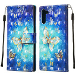 Samsung Galaxy Note 10 Hülle Goldene Schmetterlinge