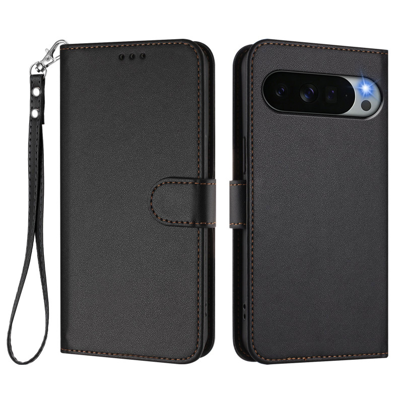 Google Pixel 11 Pro XL Hülle in einfarbigem Leder-Look