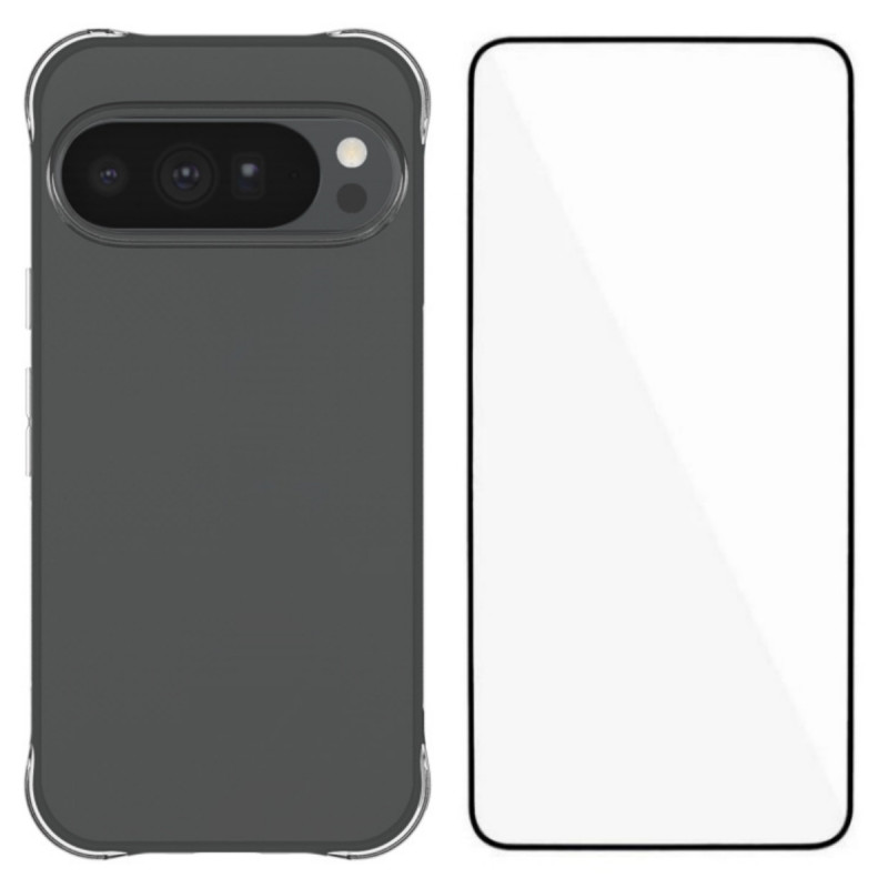 Transparente, verstärkte Google Pixel 11 Pro XL-Hülle mit Displayschutzfolie