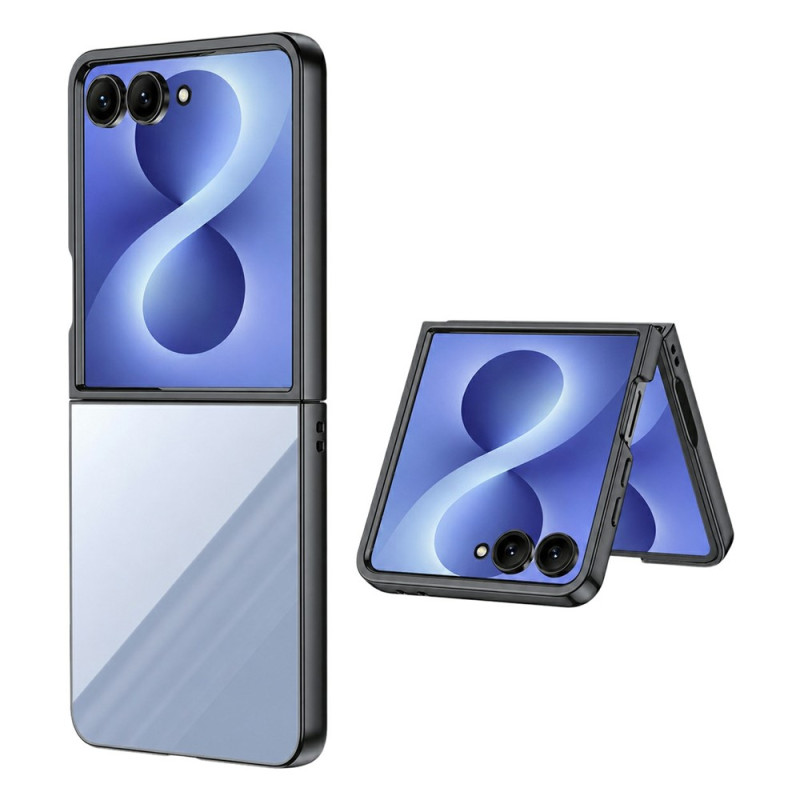 Samsung Galaxy Z Flip 8 Hülle mit Metall-Optik-Rahmen