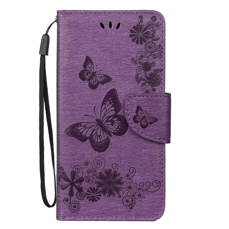 Samsung Galaxy Note 10 Splendid Butterflies Strap Sleeve Hülle