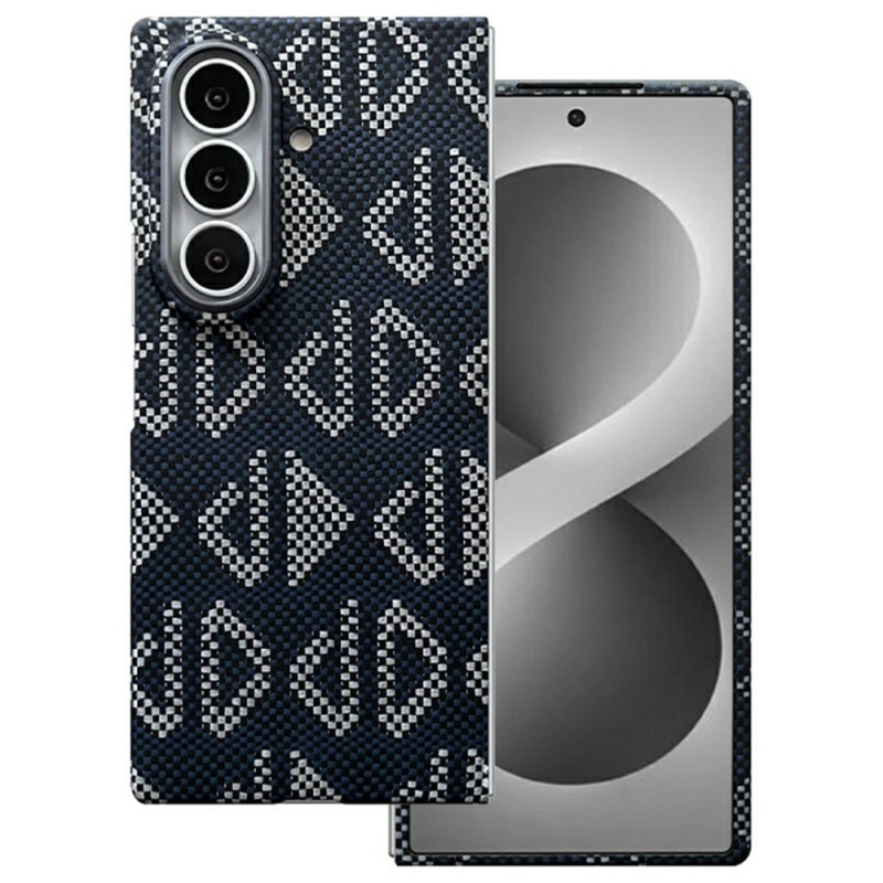 Samsung Galaxy Z Fold 8 Ultra-Hülle mit Magnetverschluss aus Aramidfaser und geometrischem Muster