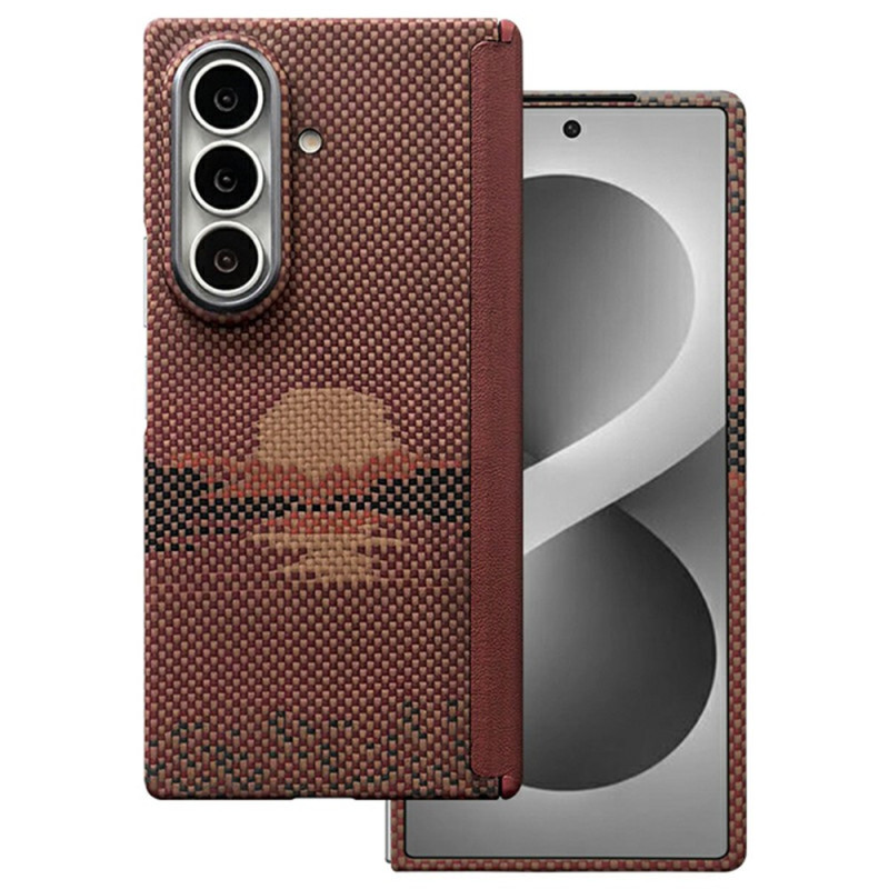 Samsung Galaxy Z Fold 8 Ultra Magnet-Hülle aus Aramidfaser „Sun“ mit Scharnierschutz