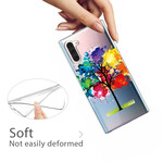 Samsung Galaxy Note 10 Hülle Transparent Aquarell Baum