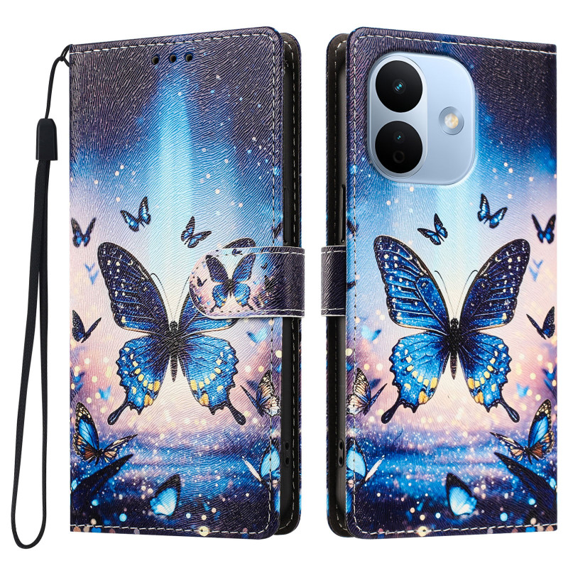 Xiaomi Redmi Note 17 Pro 5G-Hülle „Leuchtende Schmetterlinge“