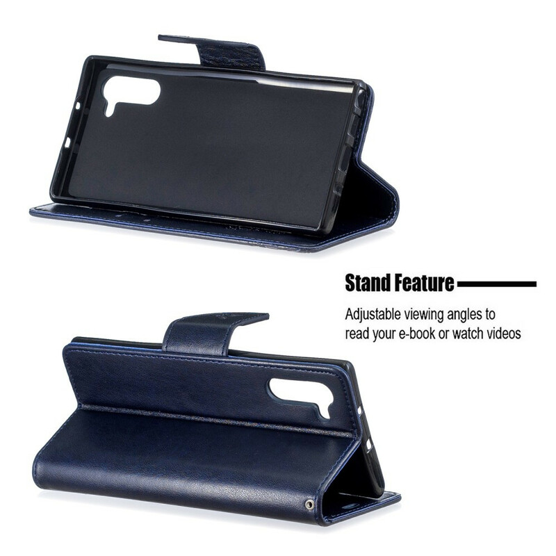 Samsung Galaxy Note 10 Schmetterlinge und Oblique Klappe Hülle