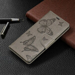 Samsung Galaxy Note 10 Schmetterlinge und Oblique Klappe Hülle