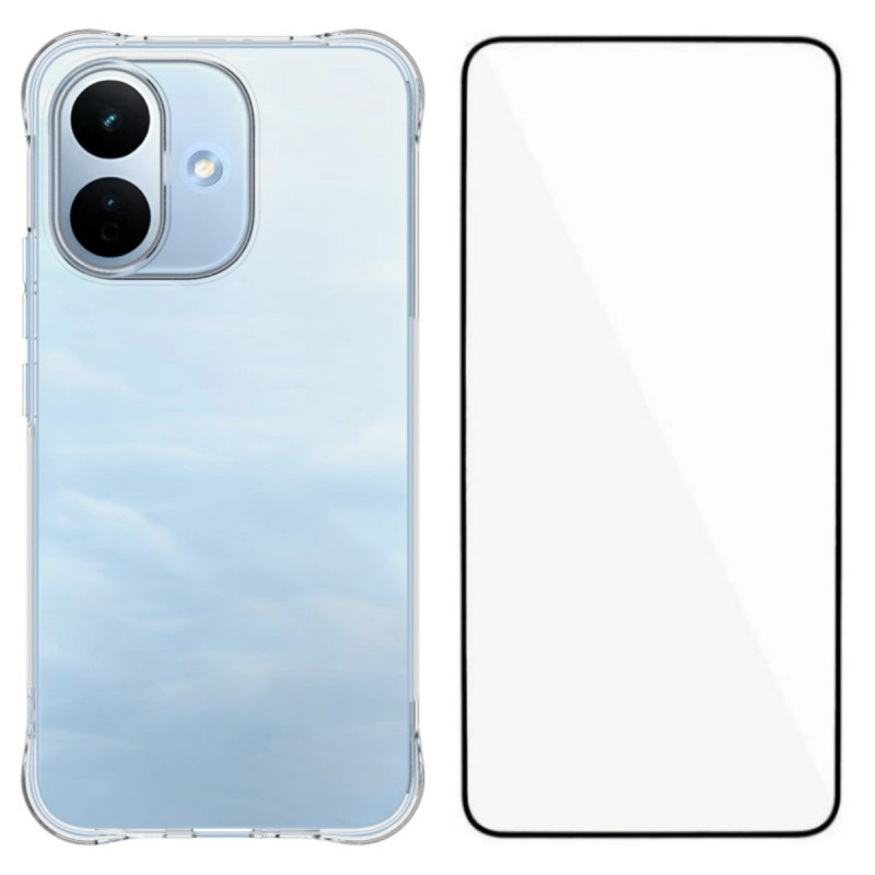 Transparente Hülle für das Xiaomi Redmi Note 17 Pro 5G mit Displayschutzfolie