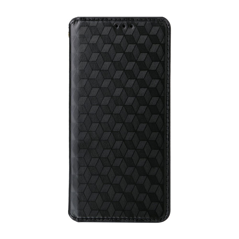 Flip-Cover für das Xiaomi Redmi Note 17 Pro 5G mit 3D-Rautenmuster