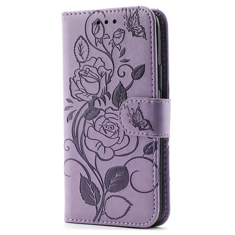 Hülle für das Samsung Galaxy S26 FE – Rosen und Schmetterlinge