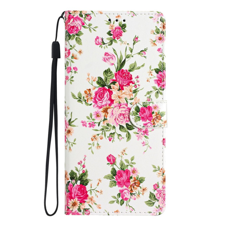 Xiaomi Redmi 17C 5G Hülle „Rote Blumen“