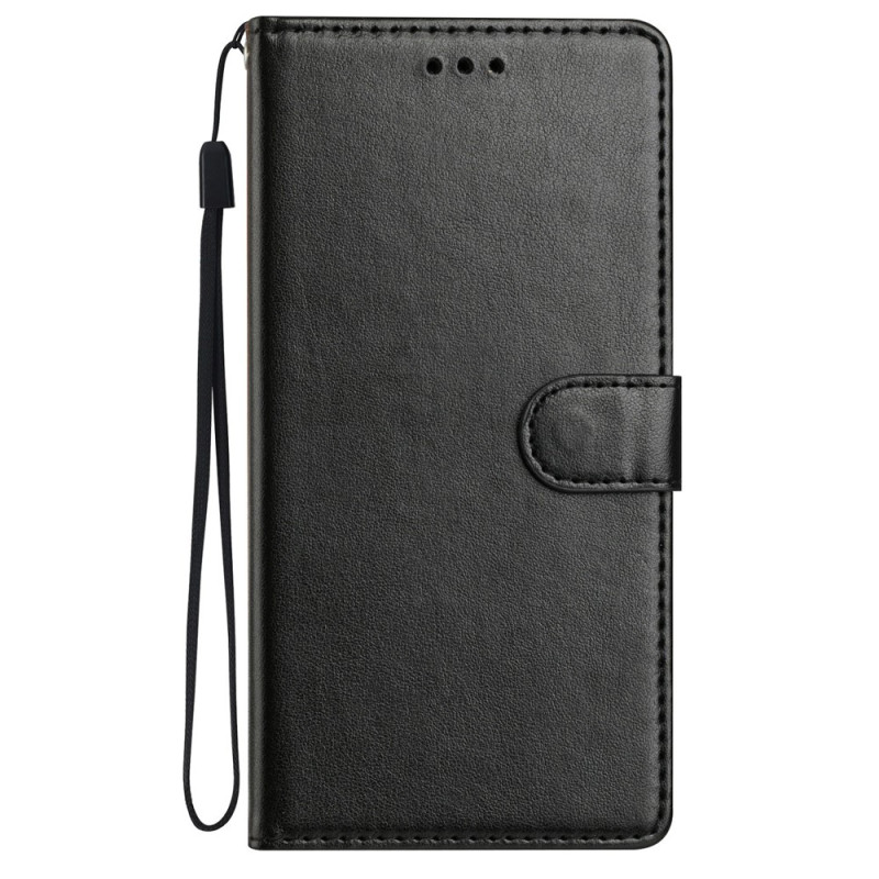 Xiaomi Redmi 17C 5G Hülle in einfarbigem Leder-Look