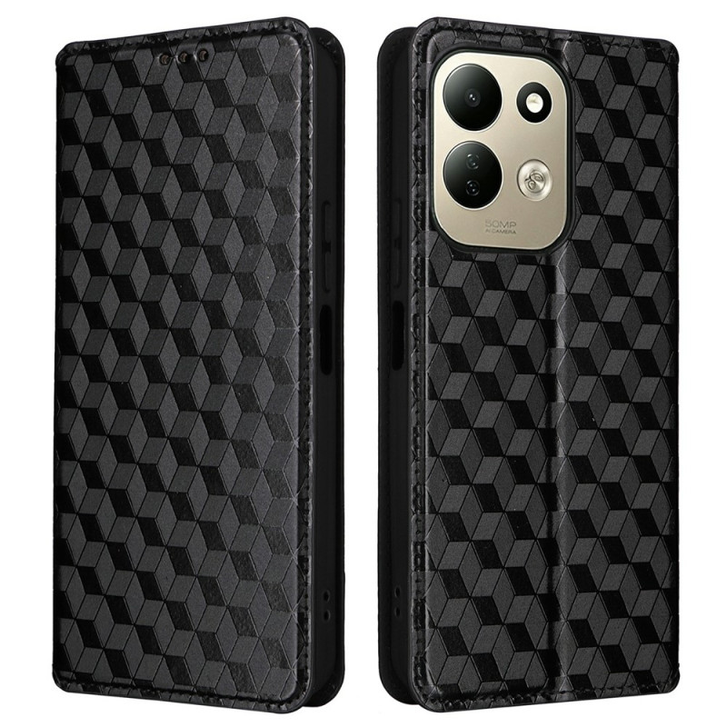 Flip-Cover für Xiaomi Redmi 17 5G / 4G mit Rautenmuster