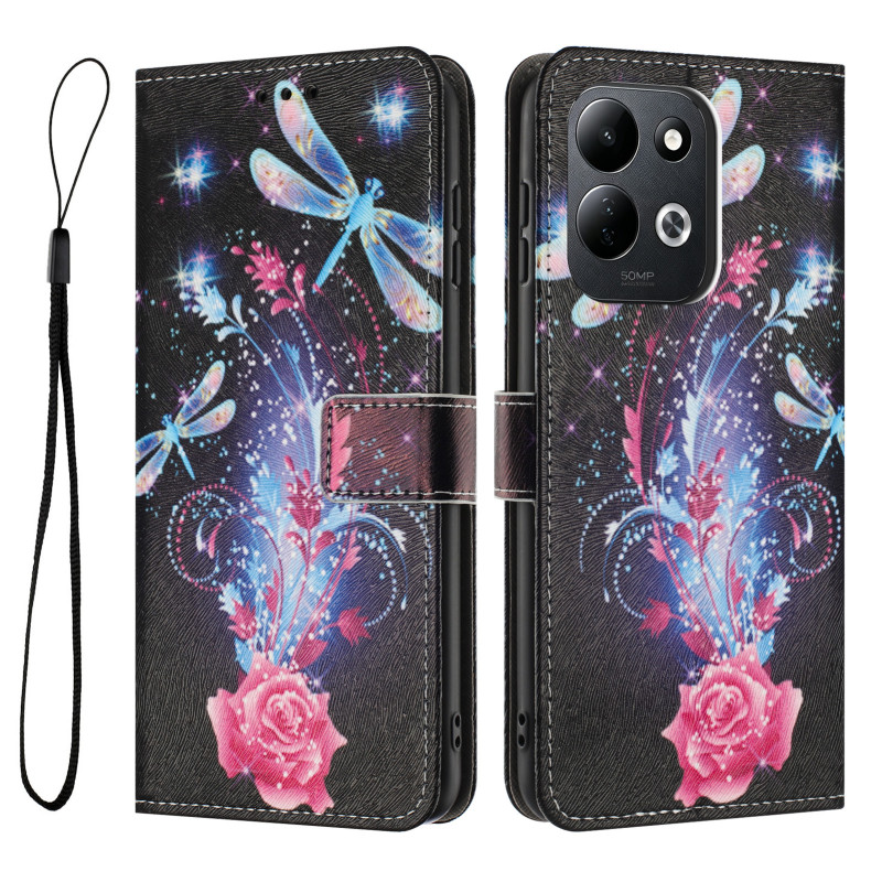 Hülle für Xiaomi Redmi 17 5G / 4G mit leuchtenden Libellen