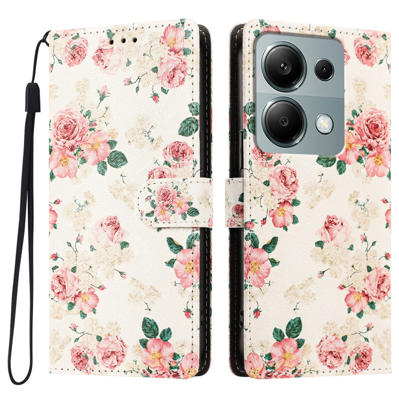 Hülle für Xiaomi Redmi 17 5G / 4G mit Blumenmuster