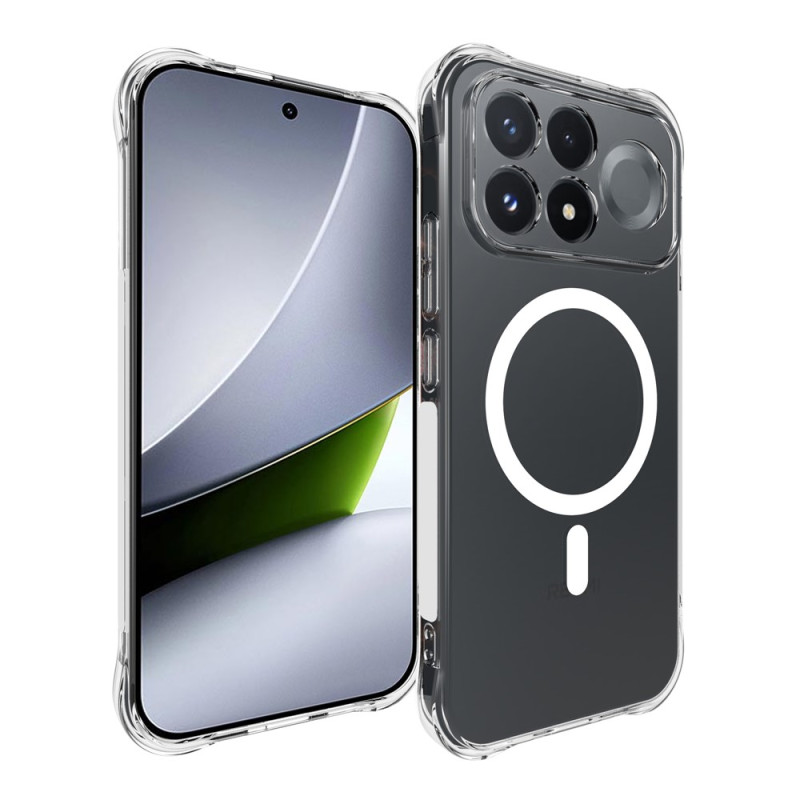 Verstärkte, transparente, magnetische Hülle für das Poco F9 Pro