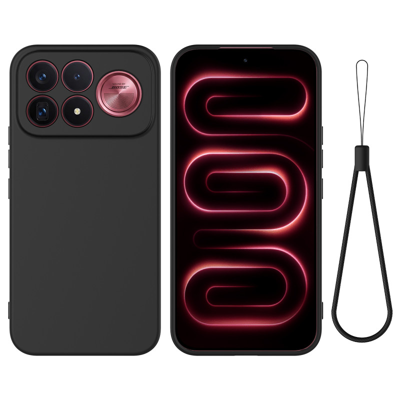 Poco F9 Pro Silikonhülle mit Trageband