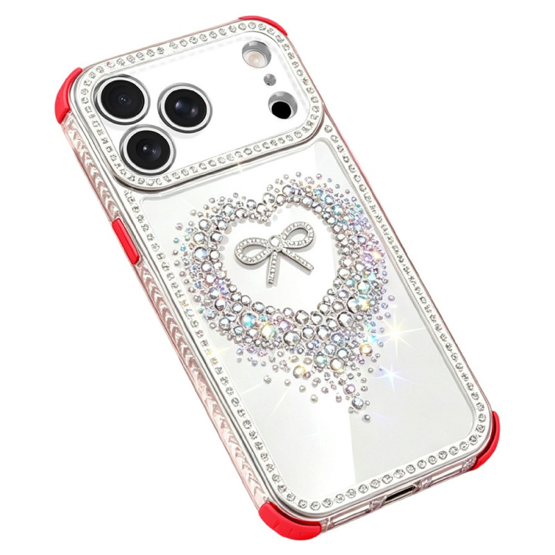 iPhone 18 Pro / 17 Pro Hülle mit Herz und Strass