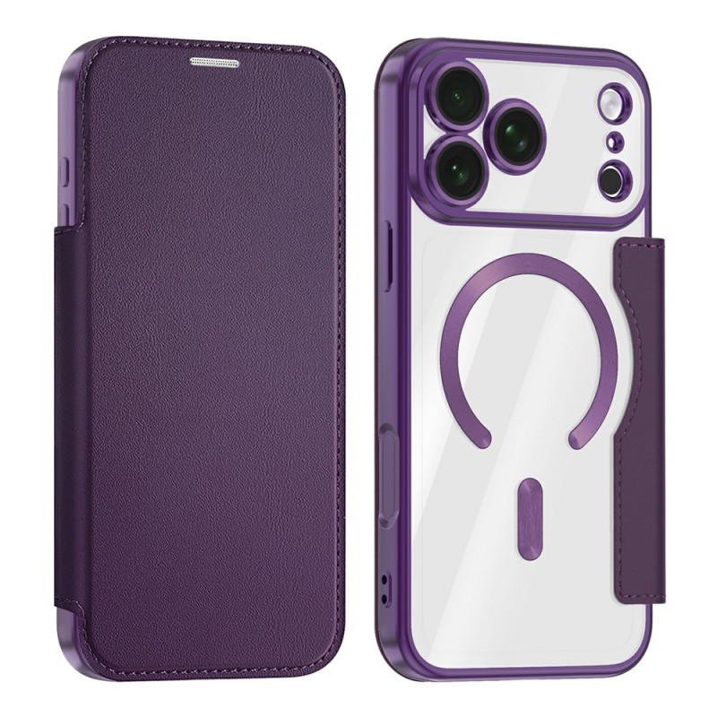 Magnetische Flip-Hülle für iPhone 18 Pro / 17 Pro in Lederoptik