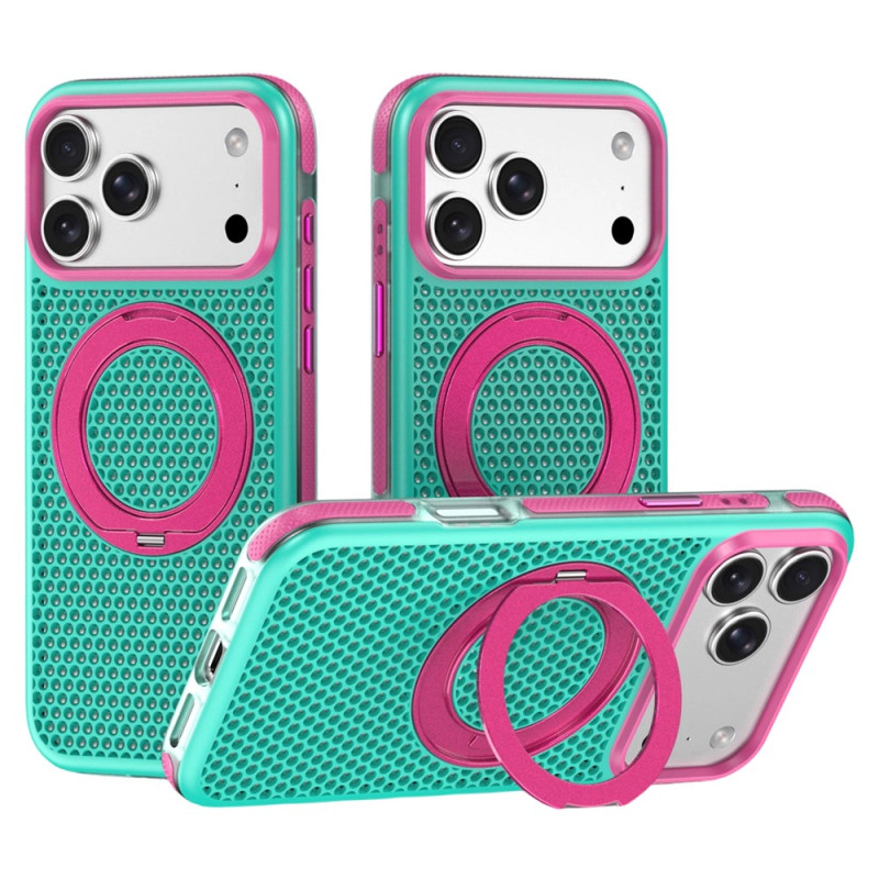 Magnetische iPhone 18 Pro / 17 Pro-Hülle mit Wabenmuster und Halterung