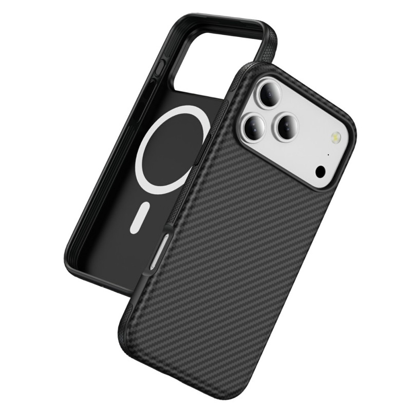 Magnetische iPhone 18 Pro / 17 Pro-Hülle aus Kohlefaser