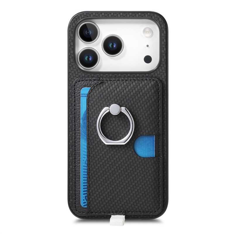Magnetische iPhone 18 Pro Max / 17 Pro Max-Hülle mit abnehmbarem Kartenfach und Ring